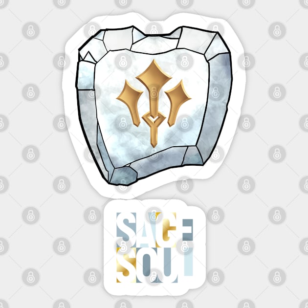 Final Fantasy 14 Sage Soul Crystal Shirt - Original Artwork for Sage from FF14 Sticker by SamInJapan